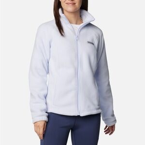 Columbia Snowdrift Purple Benton Springs Full Zip Fleece Jacket Size Medium